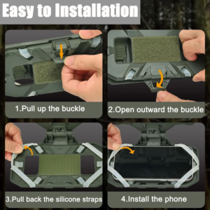 📱 Soporte MOLLE para Celular con Tablero Plegable