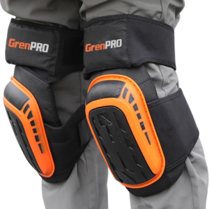 🦺 Rodilleras Profesionales de Trabajo con Gel (Naranja)