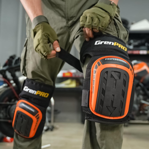 🦺 Rodilleras Profesionales de Trabajo con Gel (Naranja)