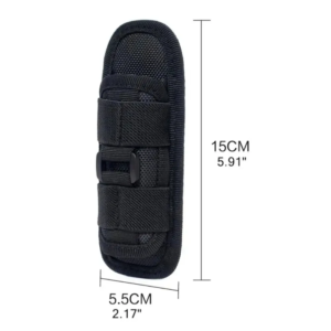 🔦 Funda Holster Táctica para Linterna con Clip Giratorio 360°