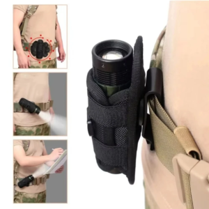 🔦 Funda Holster Táctica para Linterna con Clip Giratorio 360°