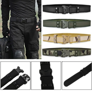 🪖 Cinturón Táctico Camuflaje de Lona Resistente