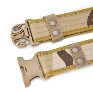 🪖 Cinturón Táctico Camuflaje de Lona Resistente