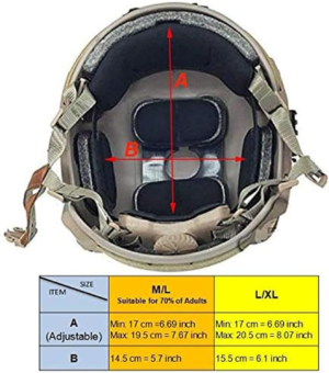 ⛑️ Casco Táctico Maritime ABS para Airsoft y Paintball