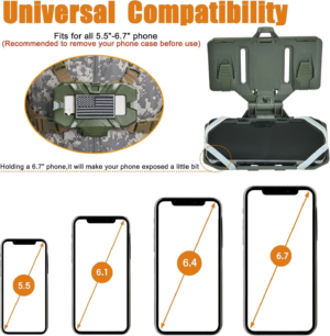 📱 Soporte MOLLE para Celular con Tablero Plegable