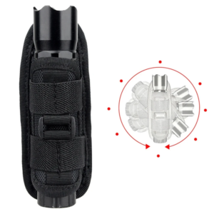 🔦 Funda Holster Táctica para Linterna con Clip Giratorio 360°