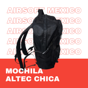 Mochila Táctica Compacta vista lateral Mochila Táctica Compacta Altec negra vista lateral