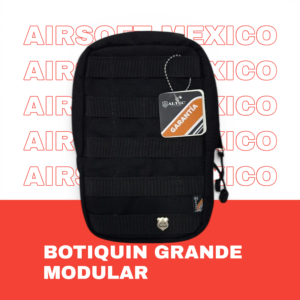Botiquín Táctico Grande MOLLE negro – Altec Botiquín Táctico Grande MOLLE negro vista frontal – Altec Airsoft México