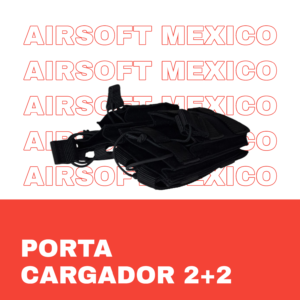 Porta Cargador Táctico 2+2 MOLLE negro vista lateral – Altec