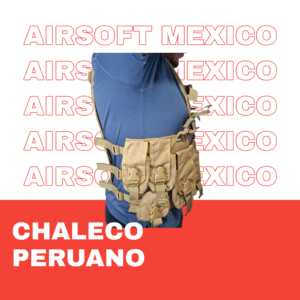 Chaleco Peruano Táctico MOLLE Coyote vista trasera – Altec